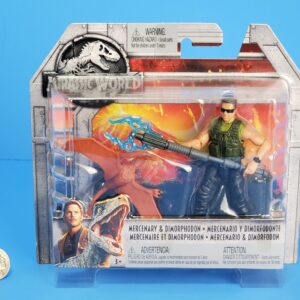 JURASSIC WORLD MATTEL MERCENARY & DIMORPHODON 2017