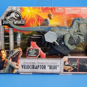 JURASSIC WORLD MATTEL RIP-RUN VELOCIRAPTOR "BLUE" 2017