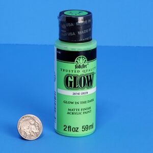 Art supplies glow in the dark paint 2OZ GREEN