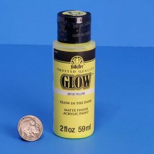 Art supplies glow in the dark paint 2OZ YELLOW