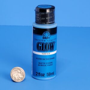 Art supplies glow in the dark paint 2OZ BLUE