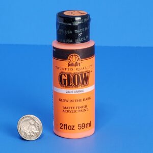 Art supplies glow in the dark paint 2OZ ORANGE