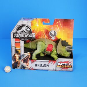 Jurassic World Mattel TRICERATOPS Battle damage