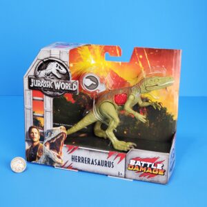 Jurassic World Mattel HERRERASAURUS Battle damage