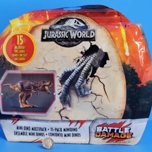 jurassic world mattel 15 mini dino pack