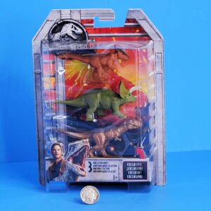 jurassic world mattel 3 mini dinos