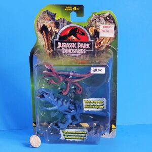 jurassic park hasbro velociraptor and tyrannosaurus