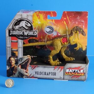 Jurassic World Battle Damage Mattel Velociraptor