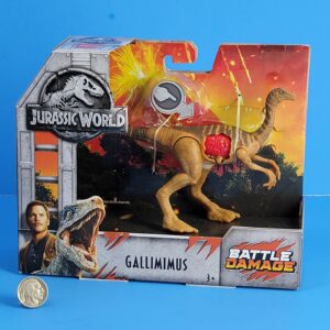 Jurassic World Battle Damage Mattel Gallimimus