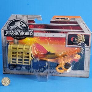 Jurassic World Mattel Matchbox T. Rex Trailer and Camion T. Rex