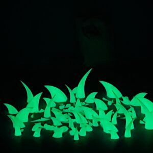 A OB Toys 3d Printed Glow In The Dark various sized  sharp Spikes 100 qty