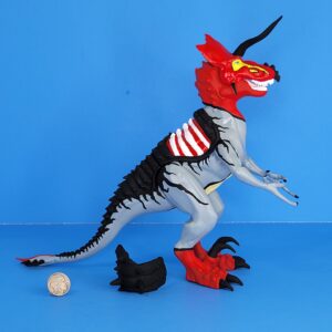 A OB Toys 3d printed chaos effect ultimasaurus hand painted by OB Toys