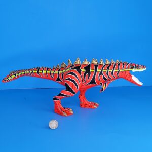 A OB TOYS 3D PRINTED MOSASAURUS REX PAINTED CUSTOM GLOW IN THE DARK