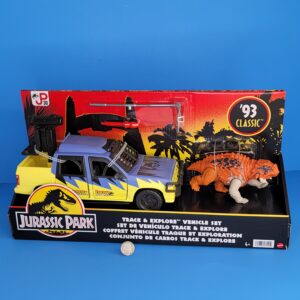 MATTEL JURASSIC PARK '93 CLASSIC TRACK & EXPLORE VEHICLE SET