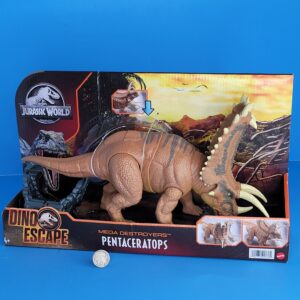 MATTEL JURASSIC WORLD DINO ESCAPE MEGA DESTROYERS PENTACERATOPS