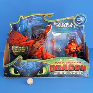 DREAMWORKS HOW TO TRAIN YOUR DRAGON THE HIDDEN WORLD SNOTLOUT & HOOKFANG