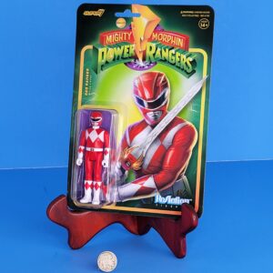 MIGHTY MORPHIN POWER RANGERS SUPER 7 REACTION FIGURES RED RANGER