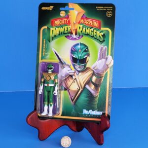 MIGHTY MORPHIN POWER RANGERS SUPER 7 REACTION FIGURES GREEN RANGER