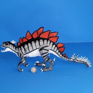 A OB TOYS 3D PRINTED STEGO SCORPIUS REX PAINTED CUSTOM GLOW IN THE DARK