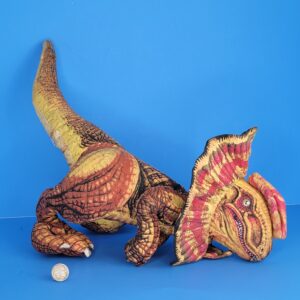 Jurassic Park Vintage 1992 Dilophosaurus 26” Dinosaur Plush By Ace Novelty