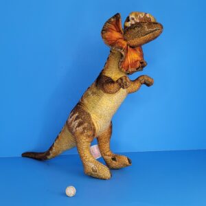Jurassic Park Vintage Dilophosaurus Dinosaur Plush Dakin 1992 Head To Tail 23in