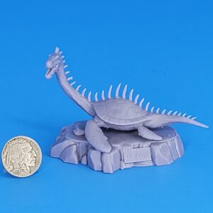 A OB TOYS 3D PRINTED MINI RESIN SEA TURTLE DINO UNPAINTED CUSTOM