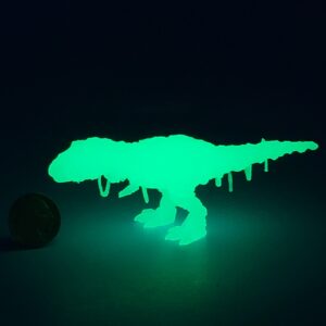 A OB TOYS 3D PRINTED MINI Resin mummy T-REX UNPAINTED GLOW IN THE DARK CUSTOM
