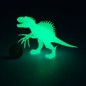 A OB TOYS 3D PRINTED MINI RESIN SPINO ZINO REX UNPAINTED GLOW IN THE DARK CUSTOM